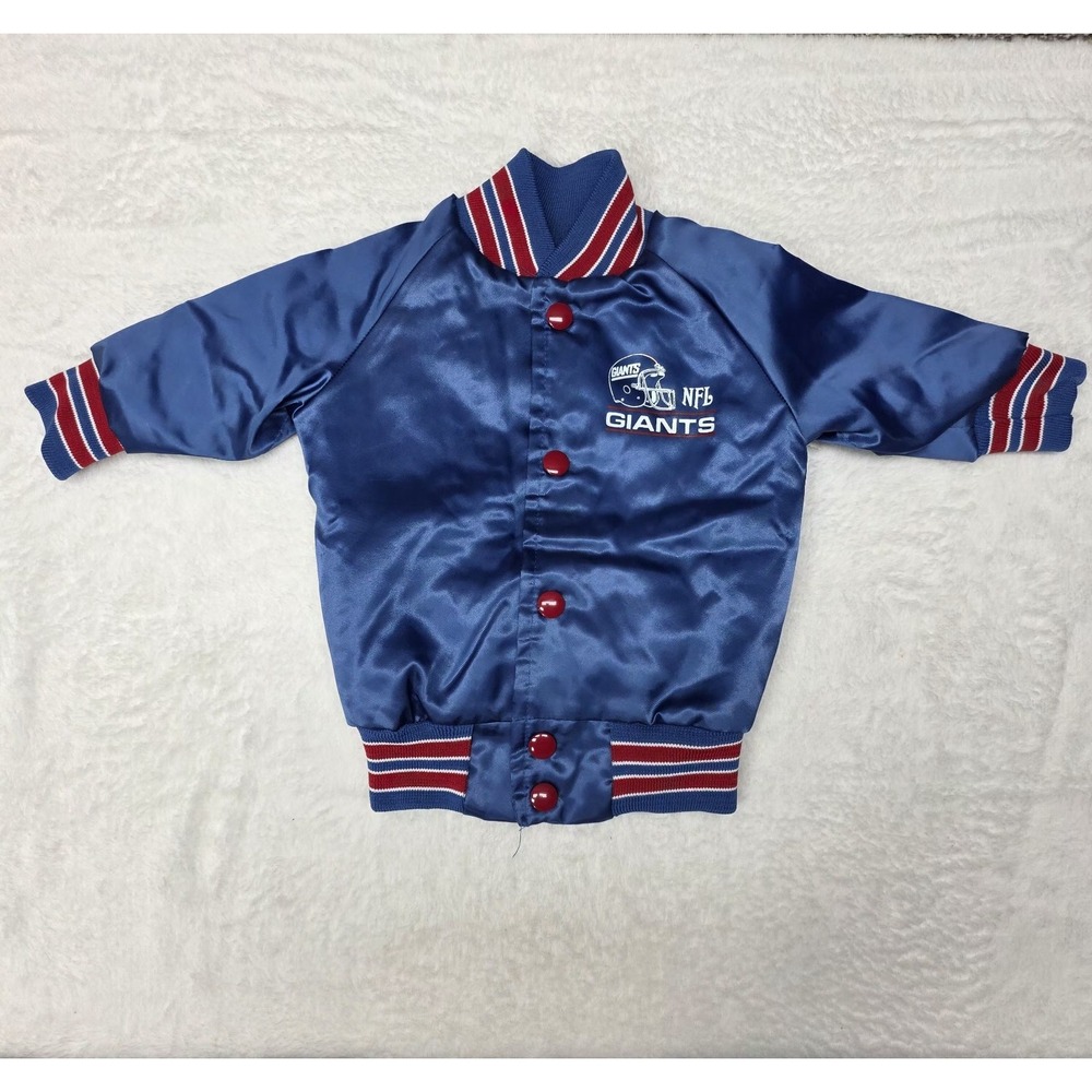 VTG Chalk line NFL Football New York Giants jacket snap button baby 12M USA 90s